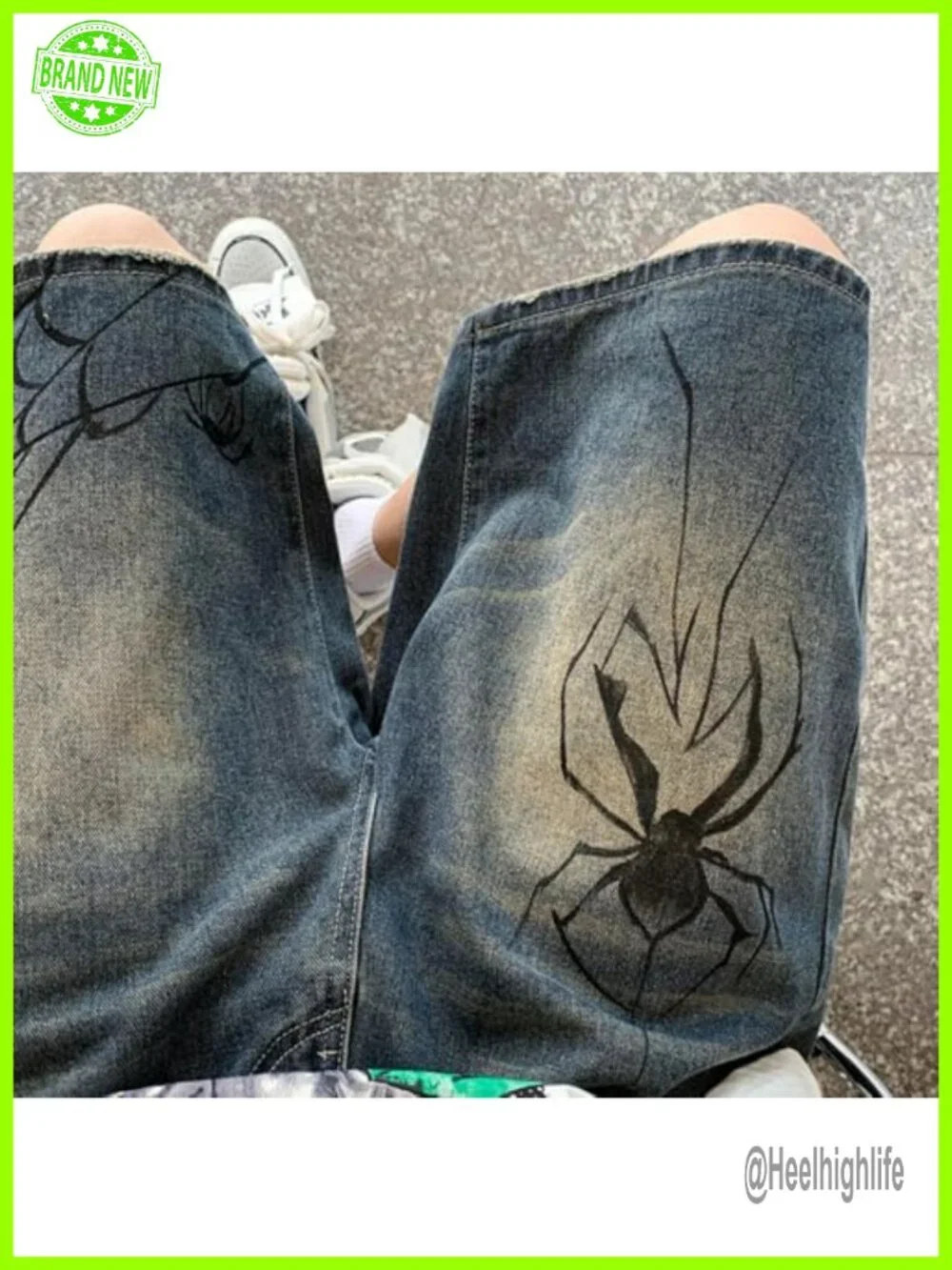 Baggy Vintage Acid Wash Jean Shorts Wide Leg Y2K Grunge Streetwear